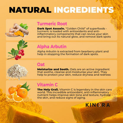 Kinora Kojic Acid & Turmeric Soap