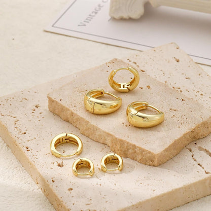 Timeless Everyday Hoops Triple Pack | Gold