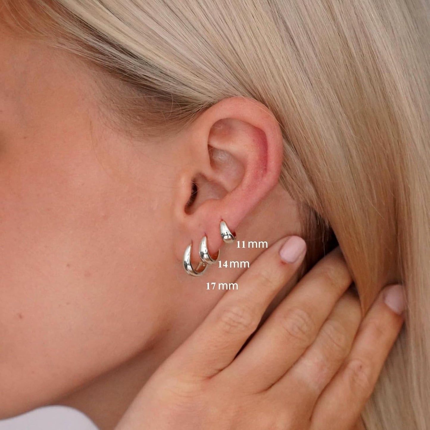 Timeless Everyday Hoops Triple Pack | Silver