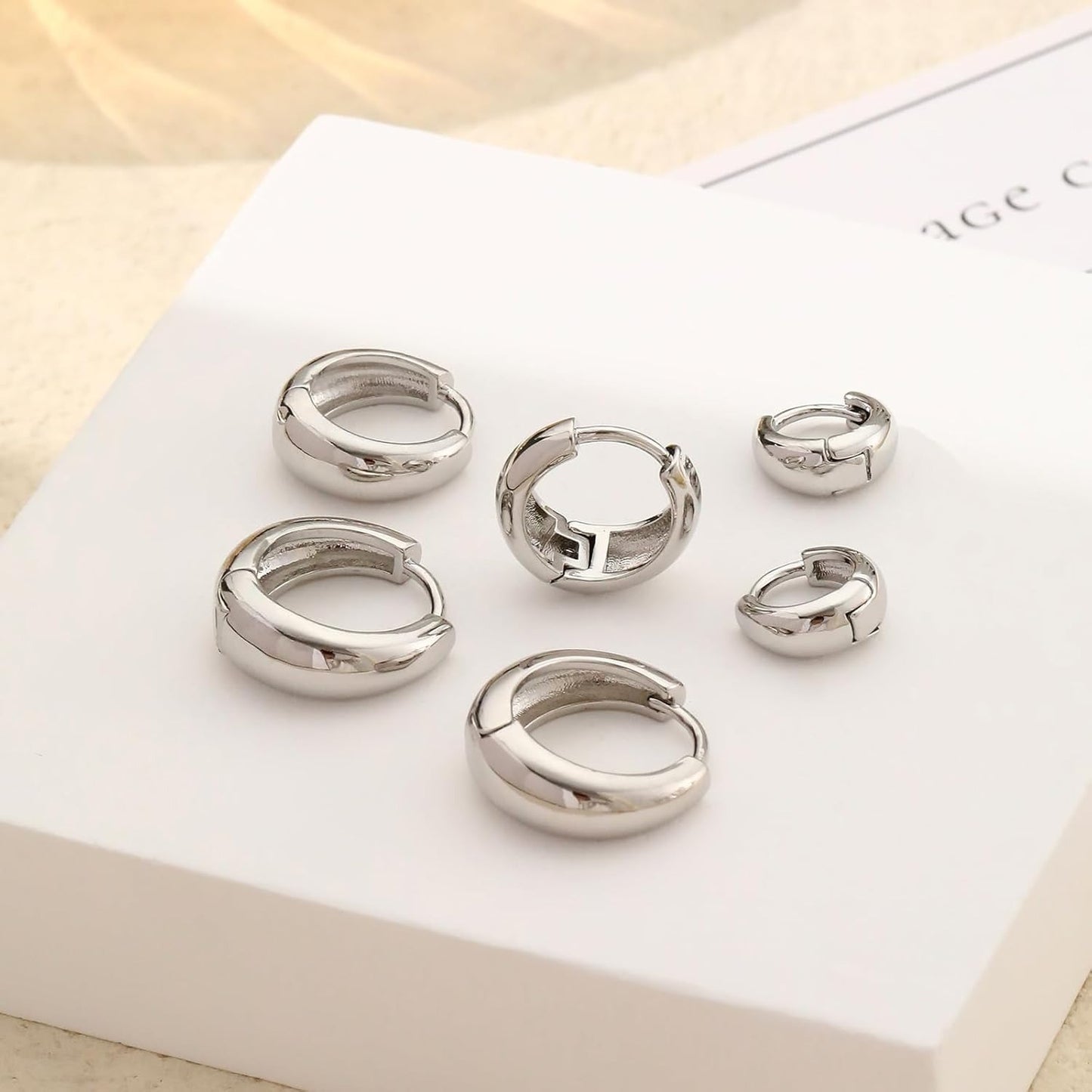 Timeless Everyday Hoops Triple Pack | Silver
